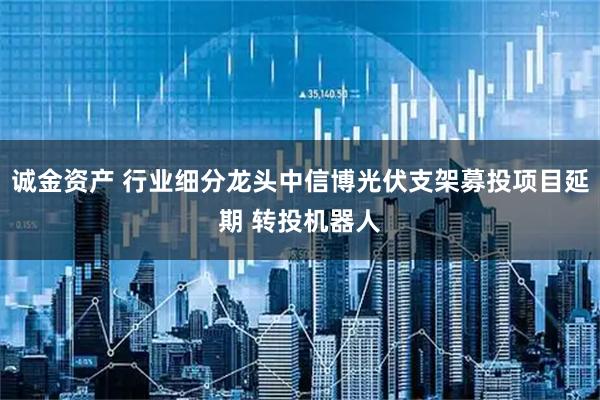 诚金资产 行业细分龙头中信博光伏支架募投项目延期 转投机器人