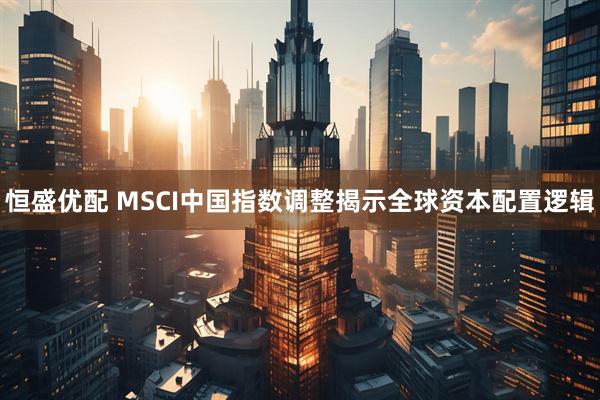 恒盛优配 MSCI中国指数调整揭示全球资本配置逻辑
